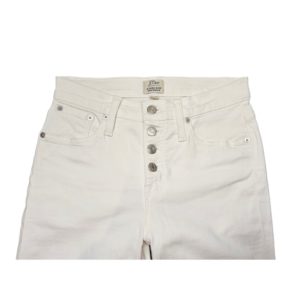 J.Crew White High Rise Straight Jeans – Size 26 - Picture 4 of 6